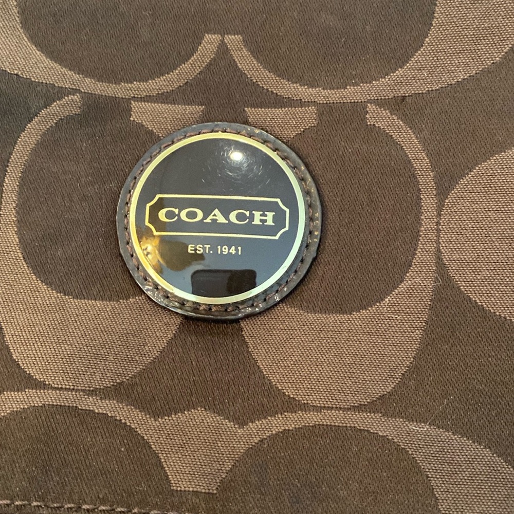 Brown coach bag